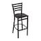 Holland Bar Stool Co Outdoor 400 Jackie 25 in. Counter Stool with Black Wrinkle Finish OD400 - alternate 1